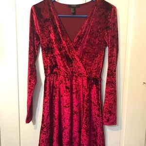 Beautiful V-neck Velvet Dress